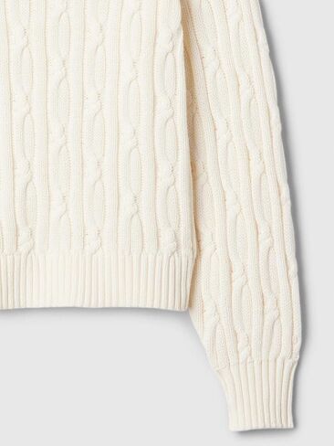 GAP Girls' Cable Crewneck Sweater in Kuwait
