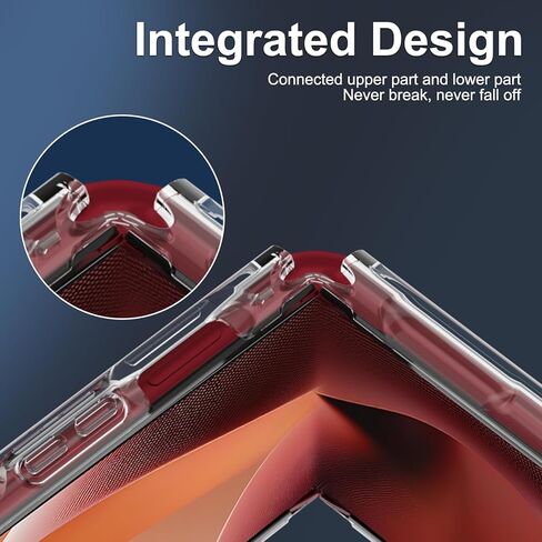 for Motorola Razr+ Plus 2024 Case, Clear Shockproof Phone Cover,Ultra-Thin Slim Fit Hard PC Protective Cases for Motorola Razr+ Plus 2024, Clear in Kuwait