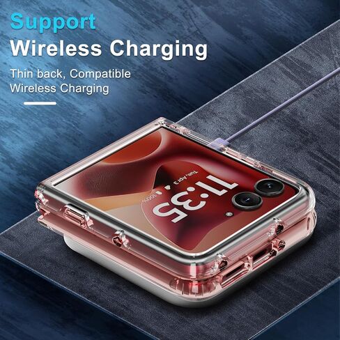 حافظة RMOCR لهاتف Motorola Razr 2023، غطاء هاتف شفاف مقاوم للصدمات، حافظات حماية صلبة رفيعة للغاية من البولي كربونات لهاتف Motorola Razr 2023، شفاف in Saudi Arabia