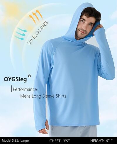 4 Pack Mens Sun Protection Long Sleeve Shirts/Hoodies Rash Guard UPF UV Gear for Fishing Workout Outdoor Adventures in Saudi Arabia
