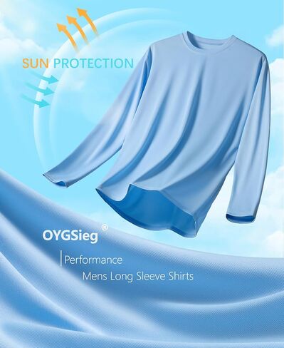 4 Pack Mens Sun Protection Long Sleeve Shirts/Hoodies Rash Guard UPF UV Gear for Fishing Workout Outdoor Adventures in Saudi Arabia