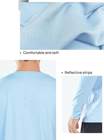 NORTHYARD Men's Sun Protection UPF 50+ Shirts UV Rash Guard Long Sleeve Swim Fishing Running Shirt Workout Athletic Hiking in Saudi Arabia