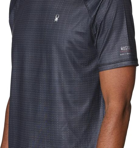 Spyder Men's Short Sleeve Rashguard – UPF+, Quick-Dry, Swim Shirt, Surfing, Hiking, Workout in Saudi Arabia