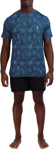 Spyder Men's Short Sleeve Rashguard – UPF+, Quick-Dry, Swim Shirt, Surfing, Hiking, Workout in Saudi Arabia