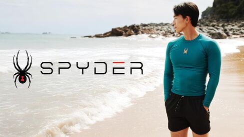 Spyder Men's Short Sleeve Rashguard – UPF+, Quick-Dry, Swim Shirt, Surfing, Hiking, Workout in Saudi Arabia