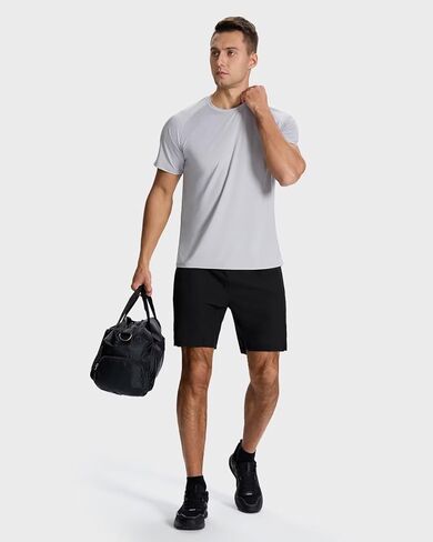 Men's Sun Protection Shirts Lightweight Athletic Quick Dry Rash Guard Cooling Tee with Silver Ion Tech in Kuwait