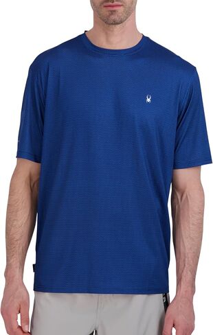 Spyder Men's Short Sleeve Rashguard – UPF+, Quick-Dry, Swim Shirt, Surfing, Hiking, Workout in Saudi Arabia