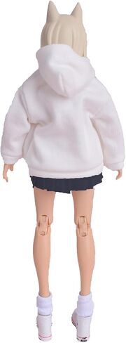 MeetGet 1/12 مقياس أنثى شخصية دمية هوديي ملابس المرأة ملابس مجموعة من 6 بوصات الشكل PL003 ، الأسود in Kuwait