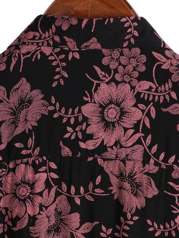 Mens Hawaiian Shirts Short Sleeve Casual Button Down Summer Shirts Floral Beach Vacation Tropical Shirts in Saudi Arabia