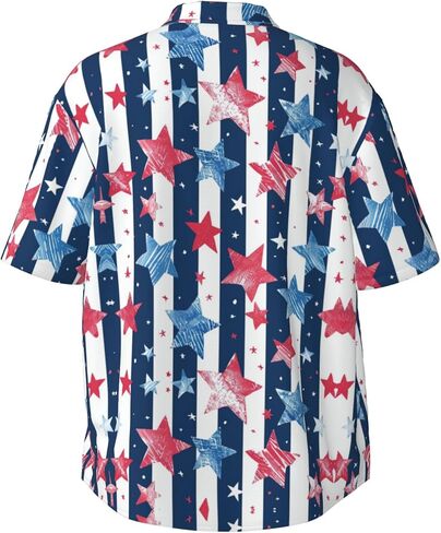 Mens Short Sleeve Button Up Shirts, Casual Party Shirts Stylish Beach Shirt Gifts for Men in Saudi Arabia