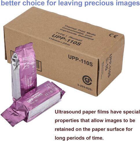 UPP-110HG High Gloss Ultrasound Paper, Replacement for Sony UPP-110HG, 110 mm x18m Thermal Print Film/Media 10 Rolls in Kuwait