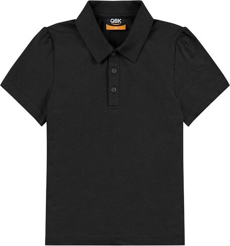 QBK 2T to Youth Girls' Puff Short Sleeve Polo Toddler School Uniform Pique Polo Kids Collared Golf Shirt in Kuwait