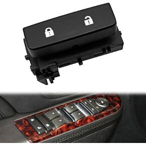 مفتاح قفل الباب ، متوافق مع 2008-2013 Chevy Silverado 1500 ، 2008-2014 Chevy Silverado 2500 HD ، 2008-2014 Sierra 3500 etc ، استبدال OE# 15804093 (جانب السائق الأيسر الأمامي)