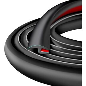 Truck Fender Flares Edge Trim - ختم مطاطي للسيارات لآبار العجلات ، والسيارات مطاطية لاصق T -style ، وملاءمة عالمية ، 33'Length