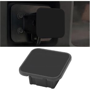 Mandark 2 Inch American Flag Trailer Hitch Cover, Heavy Duty Tow Receiver Tube Plug Protection Cap, Patriotic Towing Plug Insert Accessories Compatible with Class 2 3 4 ATV UTV(Black Flag)