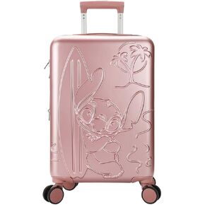 Disney Stitch With Surfboard Light Purple 22" Rolling Luggage