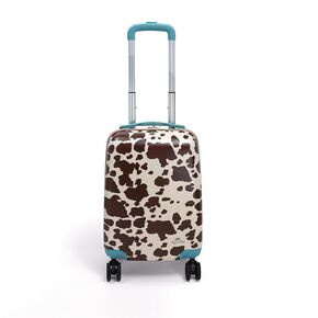 Itzy Ritzy Toddler Suitcase with Adjustable Handle, 360-Degree Spinner Wheels, 2 Interior Compartments and Hard Shell Design; Perfect Kids Luggage with Wheels for Ages 3 and Up (Strawberry)