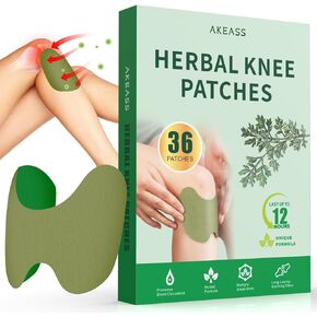 36 Count Knee Relief Patch - Warming Herbal Patches for Knee - Natural Relief Heat Knee Patch - Wormwood Extract Sticker for Knee, Back, Neck, Shoulder, Muscle, Joint