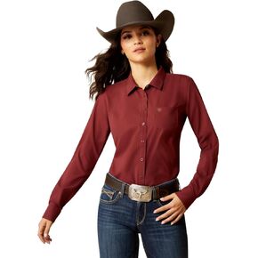 ARIAT Womens Lavender Stripe Kirby Pro Shirt in Kuwait