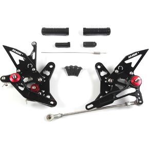 V2.0 Adjustable Rearsets Compatible with Suzuki SV650 SV650S SV650X 2016-2023, Black