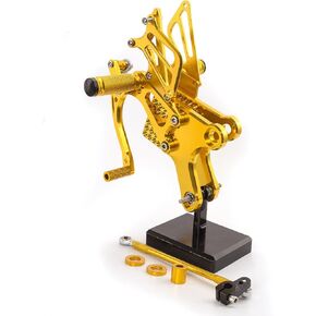 FXCNC CNC BILLET دراجة نارية قابلة للتعديل الأوتاد الأوتاد الخلفية مجموعة الخلفية متوافقة مع CBF150 CB190R CBR190 ، LIFAN KP MINI 150CC LF150-5U KPR150