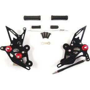 V2.0 Adjustable Rearsets Compatible with Suzuki GSX-S 750 GSX-S750Z 2015-2022, GSR 750 2011-2017, Black