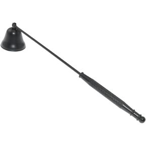 Horn Model Candle Extinguishing Cover 21cm Black Aroma Candle Tools Antique Style Stainless Steel with Long Handle Polished Wick Flame Snuffer
