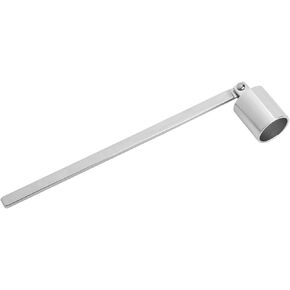 Acouto Candle Snuffer, Stainless Steel Straight Tube Shaped Candle Extinguisher, Wick Flame Snuffer Wick Trimmer Cover Hand Tool for Putting Out Candle Flame Accessories (Silver)