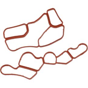 Power Steering Pump Oil Filter Housing Cooler Seal Gasket Fit for Benz C230 - Pack of 2 Brown Replacement Car Parts