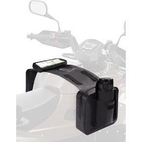 Waterproof Motorcycle Tank Bag for ATV/UTV/Snowmobile – Heavy-Duty TPU Saddle Bag with Touchscreen Phone Pocket, Universal Fit for Polaris Sportsman 570, Grizzly Cooler & More (Black)