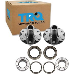 TRQ Front Wheel Bearing & Hub Kit Compatible with 1996-2002 Toyota 4Runner 2001-2007 Sequoia 1995-2004 Tacoma 2000-2006 Tundra