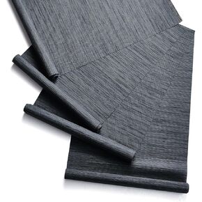 Replacement Fabric Panels – Fabric Only – 4 Panels (23" x 96") – Trimmable, Natural Woven, Light-Filtering, Easy Swap – Fits Most Panel Track Blinds,Sand Gold