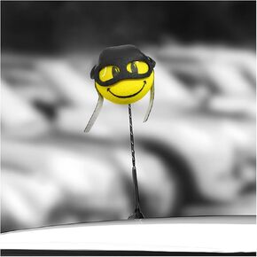 Cute Pilot Car Antenna Topper, Lovely Pilot Foam Car Antenna Ball, Auto Roof Pilot Antenna Balls Decor, EVA Funny Soft Pilot Antenna Hat for Vehicles, Exterior Decorations Car Accessories
