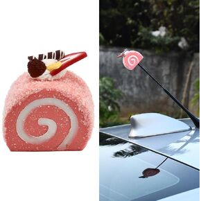 Blueshyhall Car Antenna Topper Funny Fish Aerial Exterior Decoration Auto Accessory Decor for Vehicles SUV Trunk