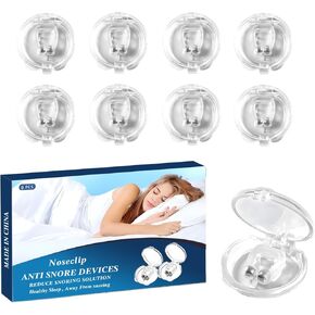 Sleep Clips snoring, Anti Snoring Devices(8pcs), Anti snoring Nose Clip, Snoring Nose Clip, Snore Stopper,Snoring Solution for Comfortable and Quieter Sleep, Snoring Magnetic Nose Clips