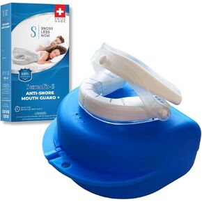 somnofit-s anti-snore الحارس+ بواسطة snorelessnow | صنع في سويسرا | FDA Cleared مكافحة الشخير لسان حال | نوم حارس الفم الضيق | حل قابل للتعديل لمكافحة الذنب للرجال والنساء