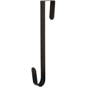 WINBOB 10" Wreath Hanger, Metal Hooks for Front Door Christmas Decoration, Over The Door Hooks Black
