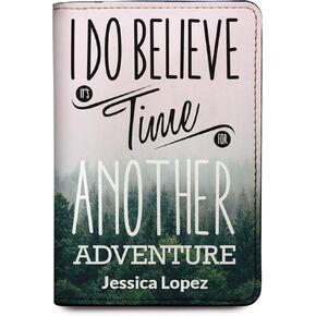 RFID Passport Holder Travel Wallet - And So The Adventure Begins (Not Customized)