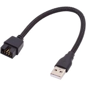 USB 2.0 9pin 10pin Header 1 to 4 Female Splitter Extension Cable HUB with IDE 5V Power Connector Adapter Port Multilier in Kuwait