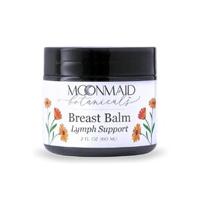 Breast Balm for Swollen Lymph Nodes, Fibroids, Lymphatic Drainage, Reduce Breast Pain | Comfortable Breast Massage, Ease Sensation of Fullness | Poke Root, Calendula, St. John's Wort