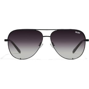 Quay - Sunglasses for Men & Women, Polarized Aviator Lenses with UV Protection, Oversized Sunglasses (High Key Extra Large, Black)