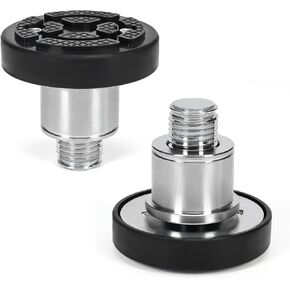 2pcs 60mm Shaft Screw Up Car Lift Feet Pads Fit for Challenger 2 Post Lift, Plus-High Car Lift Rubber Tray, Car Heightening Feet Tray for Car Lift Stable Support