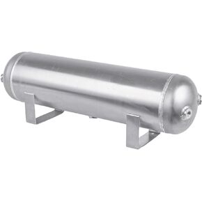 5 Gallon (18 Liter) 6 Ports Compressed air Storage Tank air Ride Receiver Tank for Air Ride Suspension Car Train Truck Horn Silver