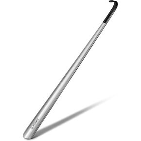 ZOMAKE Extra Long Shoe Horn for Seniors 28.5 Inch, Metal Shoe Horns Long Handle for Men and Women, Largo Calzador De Zapatos, Stainless Shoe Helper for Elderly