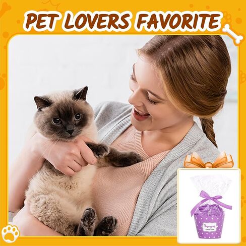HAPPYPOP Cat Lover Gifts for Women Men - Funny Fuzzy Novelty Socks for Cat Mom Dad Animal Lovers in Kuwait