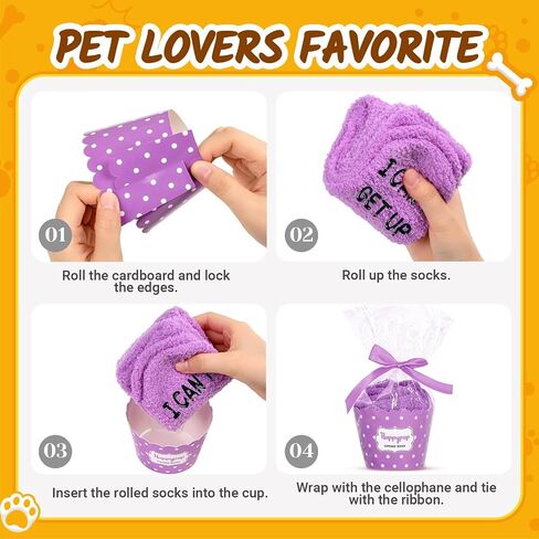 HAPPYPOP Cat Lover Gifts for Women Men - Funny Fuzzy Novelty Socks for Cat Mom Dad Animal Lovers in Kuwait