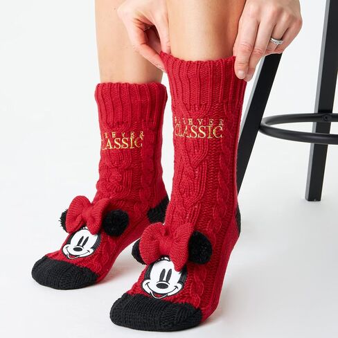 Disney Stitch Slipper Socks For Women Teens Warm Slipper Socks Bed Socks Non Slip Socks Gifts for Her in Kuwait