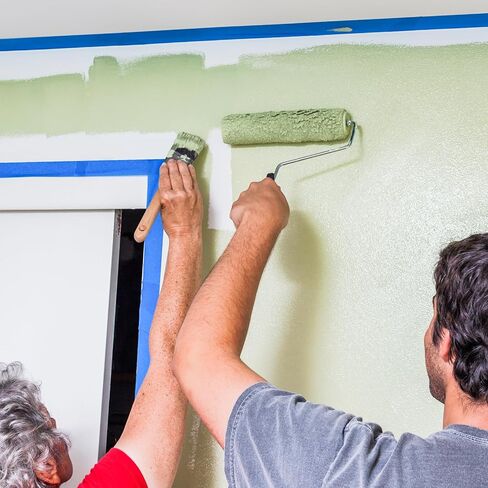 NEOACT 24 Rolls Blue Painters BAND 2 بوصة ، و 55 ياردة من بقايا متعددة السطحات خالية من المخلفات لطلاء الجدران ، والتعبئة ، ووضع العلامات ، وحرف DIY ، 24 لفات × 2 بوصة × 55 ياردة (1320 ياردة المجموع) in Kuwait