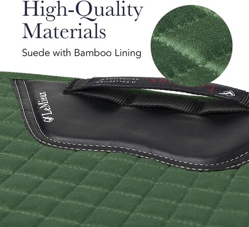 LeMieux Dressage Cotton Square Saddle Pad - English Saddle Pads for Horses - Equestrian Riding Equipment and Accessories (White - Large) in Saudi Arabia