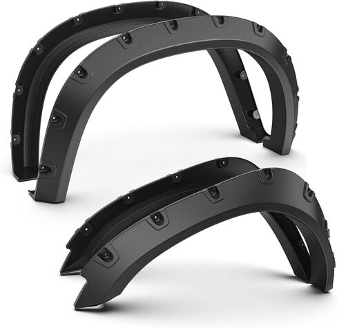 OE Factory Fender Flares Compatible for 2009-2018 Dodge Ram 1500/2019-2022 1500 Classic (Not for R/T, Rebel Models) Smooth Black Paintable Wheel Flare Front Rear 4PCS in Kuwait